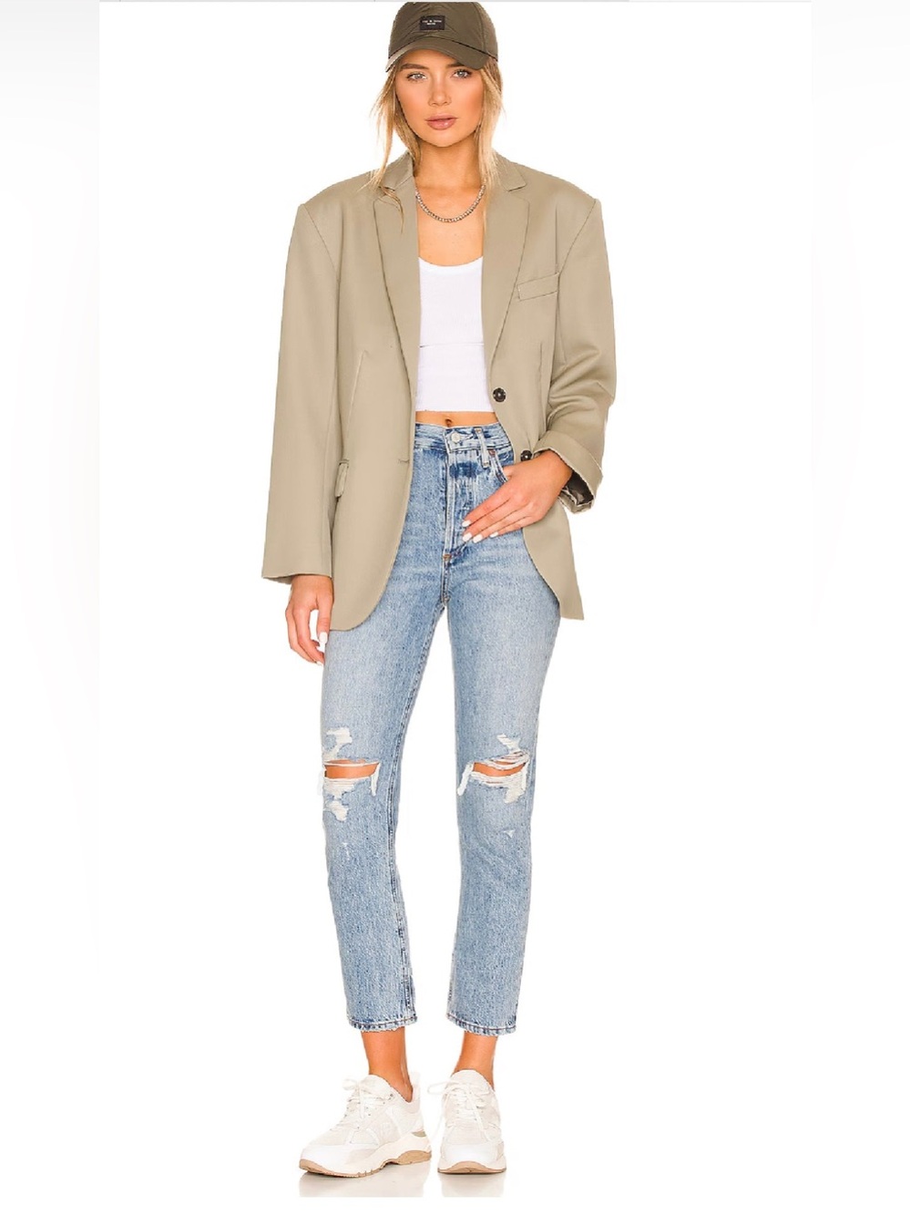 Agolde Riley Distressed High Rise Straight  Cropped Leg Women’s Jean Size 29